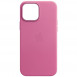 Кожаный чехол Leather Case (AA Plus) with MagSafe для Apple iPhone 12 Pro Max (6.7") Pollen