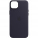 Кожаный чехол Leather Case (AA Plus) with MagSafe для Apple iPhone 13 Pro Max (6.7") Violet