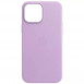 Кожаный чехол Leather Case (AA Plus) with MagSafe для Apple iPhone 14 Plus (6.7") Elegant purple