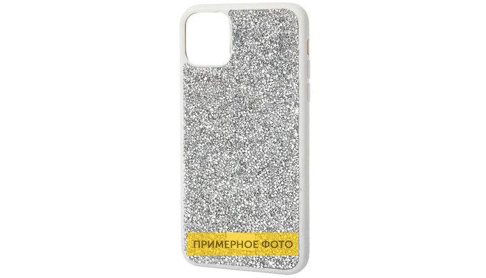 TPU чехол Bling World Rock Diamond для Samsung Galaxy S23 Серебряный - фото