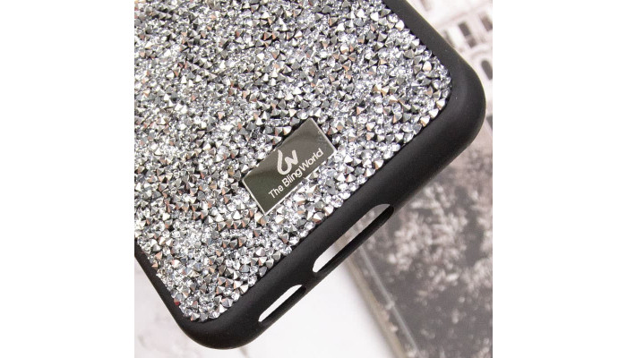 TPU чехол Bling World Rock Diamond для Samsung Galaxy S23 Серебряный - фото