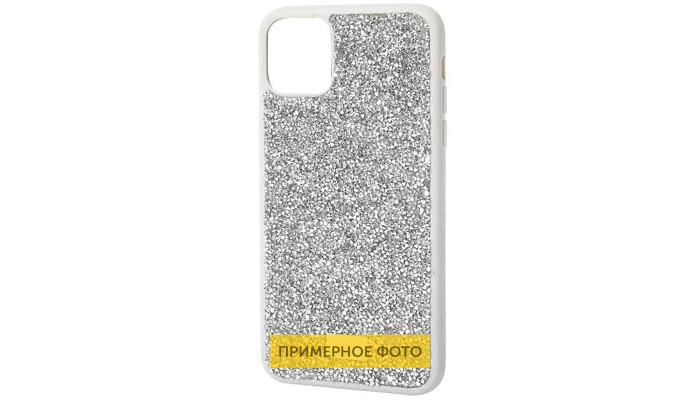 TPU чехол Bling World Rock Diamond для Samsung Galaxy S23 Ultra Серебряный - фото