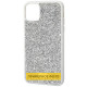 TPU чехол Bling World Rock Diamond для Samsung Galaxy S23 Ultra Серебряный - фото