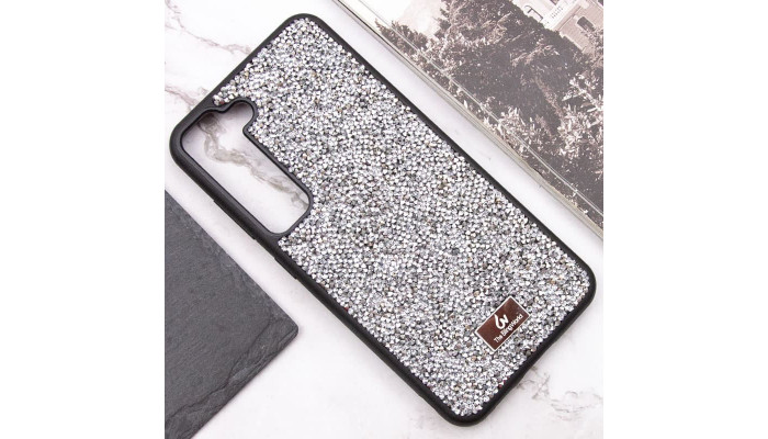 TPU чехол Bling World Rock Diamond для Samsung Galaxy S23+ Серебряный - фото