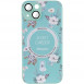 TPU+PC чохол Secret Garden with MagSafe для Apple iPhone 15 (6.1") Mint