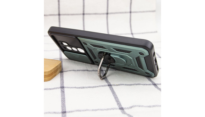 Ударопрочный чехол Camshield Serge Ring для Xiaomi Redmi Note 8 Pro Зеленый - фото