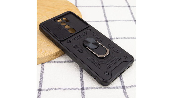 Ударопрочный чехол Camshield Serge Ring для Xiaomi Redmi Note 8 Pro Черный - фото
