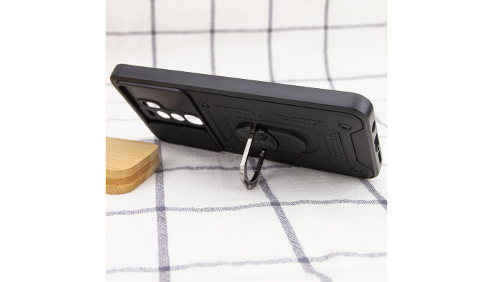 Ударопрочный чехол Camshield Serge Ring для Xiaomi Redmi Note 8 Pro Черный - фото