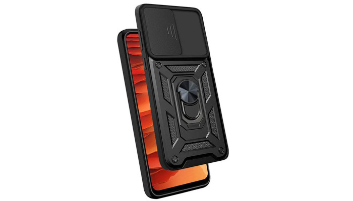Ударопрочный чехол Camshield Serge Ring для Xiaomi Redmi 9A Черный - фото