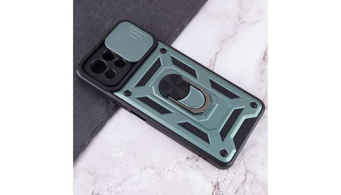 Ударопрочный чехол Camshield Serge Ring для Xiaomi Mi 11 Lite Зеленый - фото