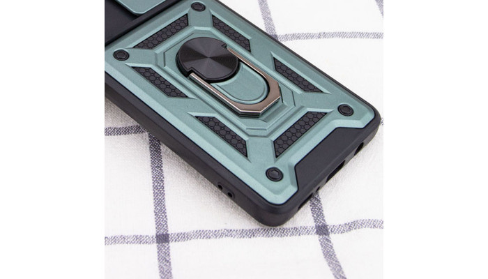 Ударопрочный чехол Camshield Serge Ring для Xiaomi Redmi 10 Зеленый - фото