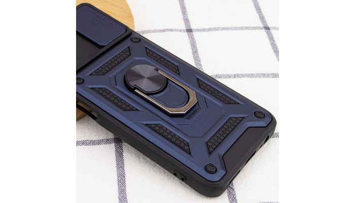 Ударопрочный чехол Camshield Serge Ring для Xiaomi Redmi 10 Синий - фото