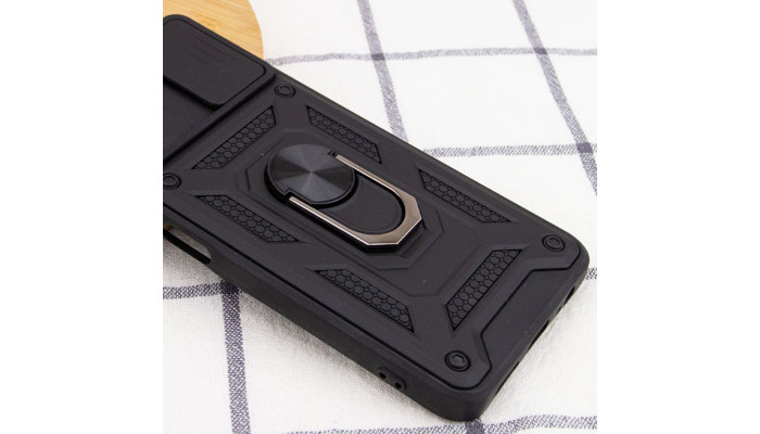 Ударостійкий чохол Camshield Serge Ring для Xiaomi Redmi Note 11 Pro 4G/5G/Note 11E Pro/ 12 Pro 4G Чорний - фото