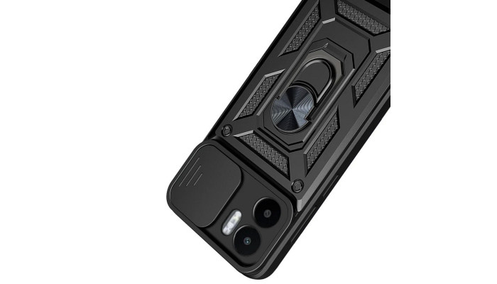 Ударопрочный чехол Camshield Serge Ring для Xiaomi Redmi A1 / A2 Черный - фото