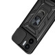 Ударостійкий чохол Camshield Serge Ring для Xiaomi Redmi A1 / A2 Чорний - фото