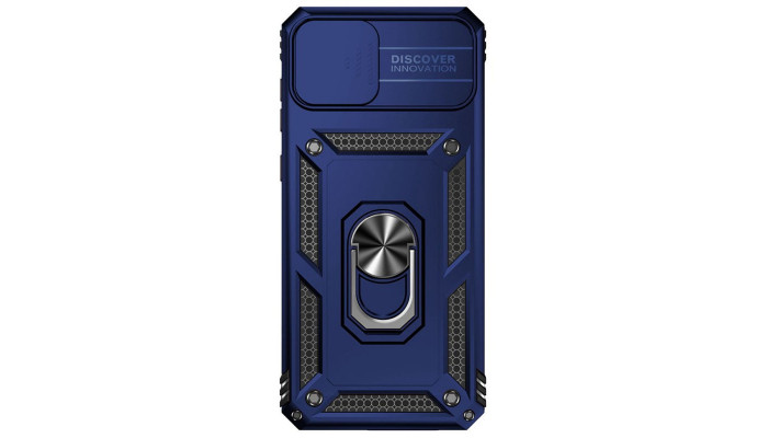 Ударопрочный чехол Camshield Serge Ring для Samsung Galaxy A04 Синий - фото