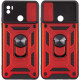 Ударопрочный чехол Camshield Serge Ring для Xiaomi Redmi A1+ / Poco C50 / A2+ Красный - фото