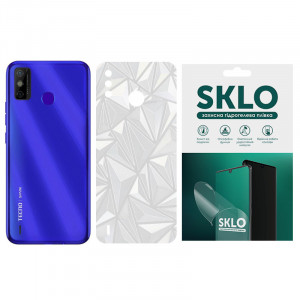 Защитная пленка SKLO Back (на заднюю панель) Transp. для TECNO Spark 6 Прозрачный / Diamonds