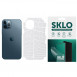 Защитная пленка SKLO Back (на заднюю панель+грани без углов) Transp. для Apple iPhone XS (5.8") Прозрачный / Croco