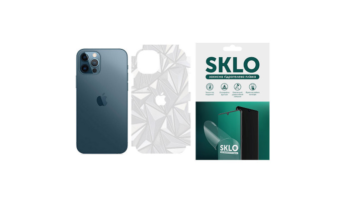 Защитная пленка SKLO Back (на заднюю панель+грани без углов) Transp. для Apple iPhone XR (6.1
