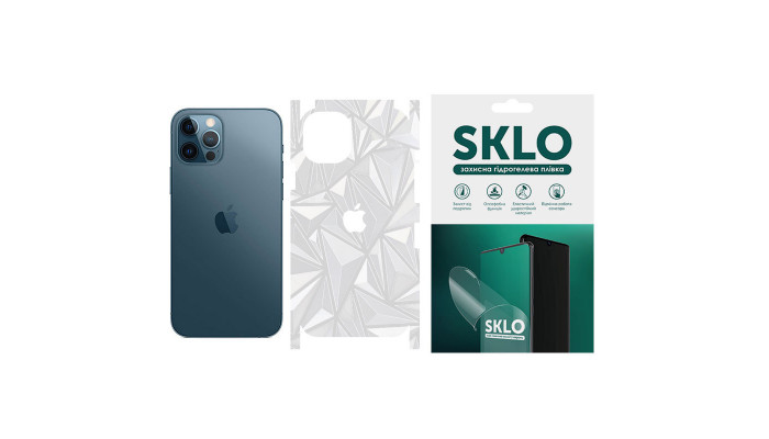 Защитная пленка SKLO Back (на заднюю панель+грани+лого) Transp. для Apple iPhone XS (5.8