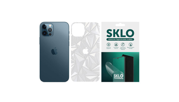 Защитная пленка SKLO Back (на заднюю панель+лого) Transp. для Apple iPhone X (5.8