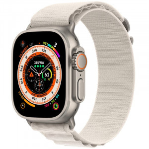 Ремешок Alpine Loop для Apple watch 42mm/44mm/45mm/49mm (m/l) Серый / Starlight