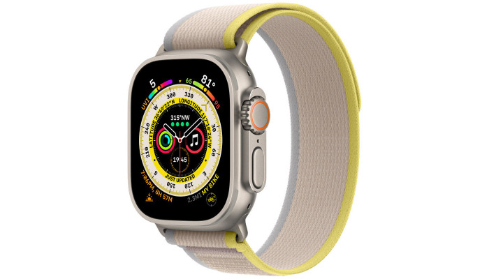 Ремінець Trail Loop для Apple watch 42mm/44mm/45mm/49mm (m/l) Yellow / Beige - фото