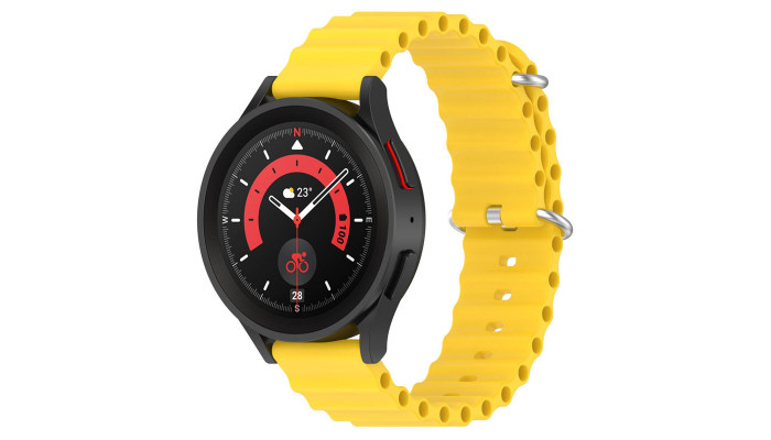 Ремешок Ocean Band для Smart Watch 20mm Желтый / Yellow - фото