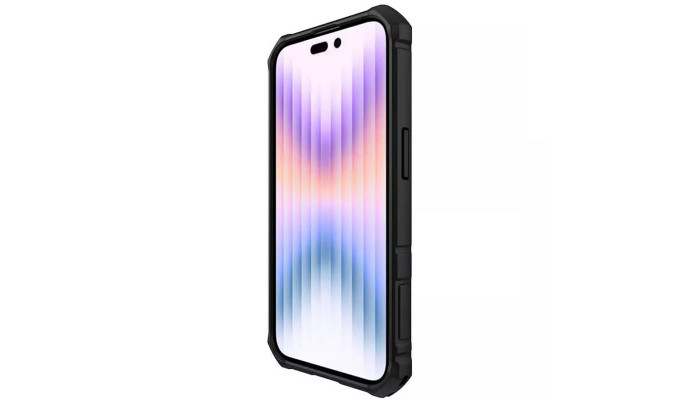 TPU+PC чохол Nillkin CamShield Armor Pro no logo (шторка на камеру) для Apple iPhone 14 Pro Max Синій - фото