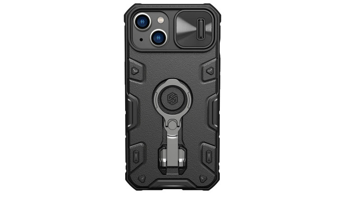 TPU+PC чехол Nillkin CamShield Armor Pro no logo (шторка на камеру) для Apple iPhone 14 / 13 (6.1