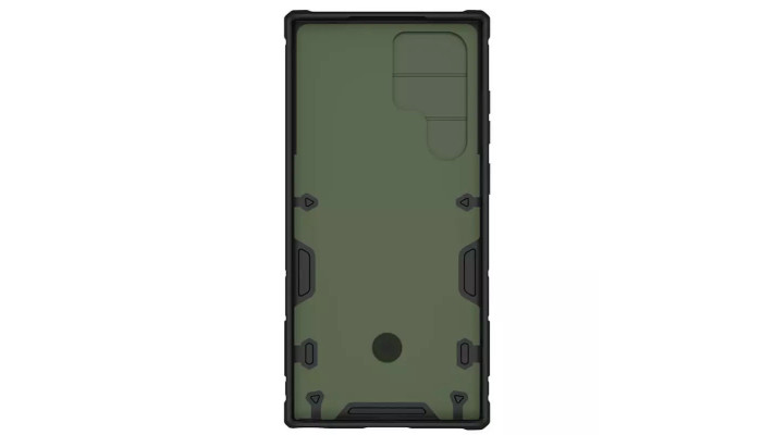 TPU+PC чехол Nillkin CamShield Armor Pro no logo (шторка на камеру) для Samsung Galaxy S23 Ultra Зеленый - фото