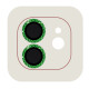 Захисне скло Metal Shine на камеру (в упак.) для Apple iPhone 12 / 12 mini / 11 Салатовий / Green - фото