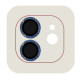 Захисне скло Metal Shine на камеру (в упак.) для Apple iPhone 12 / 12 mini / 11 Синій / Blue - фото
