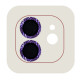Защитное стекло Metal Shine на камеру (в упак.) для Apple iPhone 12 / 12 mini / 11 Фиолетовый / Purple - фото