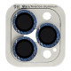 Защитное стекло Metal Shine на камеру (в упак.) для Apple iPhone 12 Pro / 11 Pro / 11 Pro Max Синий / Blue - фото