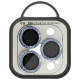 Защитное стекло Metal Shine на камеру (в упак.) для Apple iPhone 13 Pro / 13 Pro Max Голубой / Sierra Blue - фото