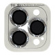 Защитное стекло Metal Shine на камеру (в упак.) для Apple iPhone 13 Pro / 13 Pro Max Серебряный / Silver - фото