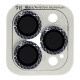 Защитное стекло Metal Shine на камеру (в упак.) для Apple iPhone 13 Pro / 13 Pro Max Темно-Серый / Graphite - фото