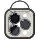 Защитное стекло Metal Shine на камеру (в упак.) для Apple iPhone 13 Pro / 13 Pro Max Темно-Серый / Graphite - фото