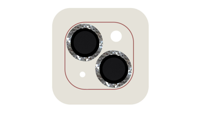 Защитное стекло Metal Shine на камеру (в упак.) для Apple iPhone 15 (6.1