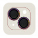 Захисне скло Metal Shine на камеру (в упак.) для Apple iPhone 15 (6.1") / 15 Plus (6.7") Бузковий / Rainbow