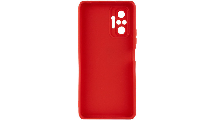 Силиконовый чехол Candy Full Camera для Xiaomi Redmi Note 10 Pro / 10 Pro Max Красный / Camellia - фото