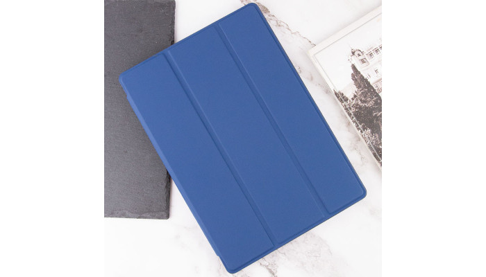 Чехол-книжка Book Cover (stylus slot) для Samsung Galaxy Tab S7 (T875) / S8 (X700/X706) Темно-синий / Midnight blue - фото