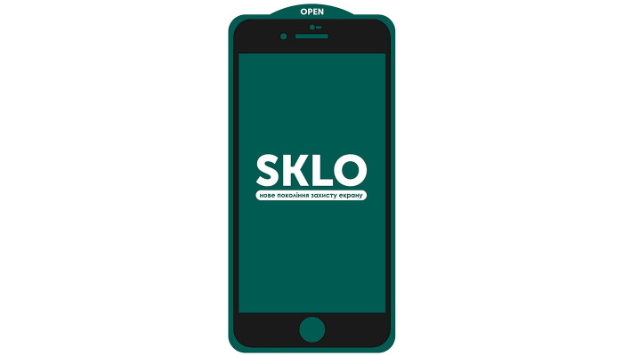 Защитное стекло SKLO 5D (тех.пак) для Apple iPhone 7 / 8 / SE (2020) (4.7