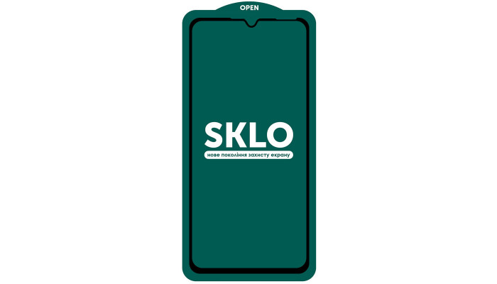 Защитное стекло SKLO 5D (тех.пак) для Samsung A30s/A50/A50s/M30 /M30s/M31/M21/M21s Черный - фото