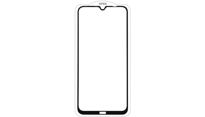 Защитное стекло SKLO 5D (тех.пак) для Xiaomi Redmi Note 8 / Note 8 2021 Черный / Белая подложка - фото