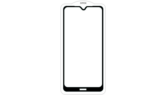 Защитное стекло SKLO 5D (тех.пак) для Xiaomi Redmi Note 8T Черный / Белая подложка - фото