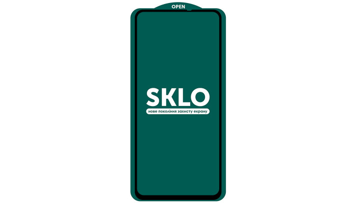 Захисне скло SKLO 5D (тех.пак) для Xiaomi K30/Poco X3 NFC/X3 Pro/Mi 10T/Mi 10T Pro Чорний - фото