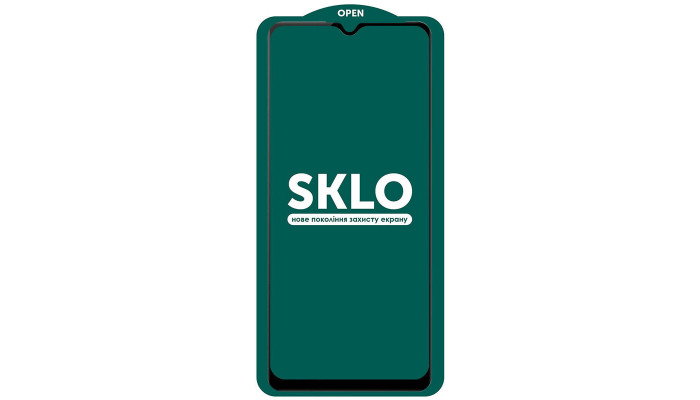 Защитное стекло SKLO 5D (тех.пак) для Samsung A12/M12/A02s/M02s/A02/A03s/A03 Core/A03 Черный - фото